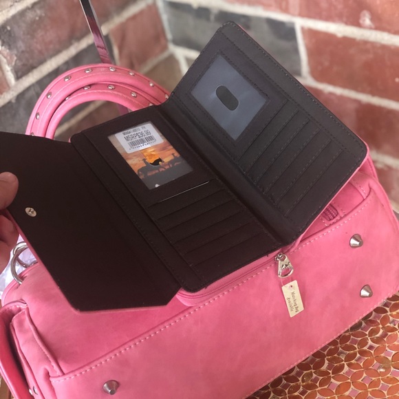 Montana West Sugar Skull Concealed Handbag +Wallet - Picture 4 of 7